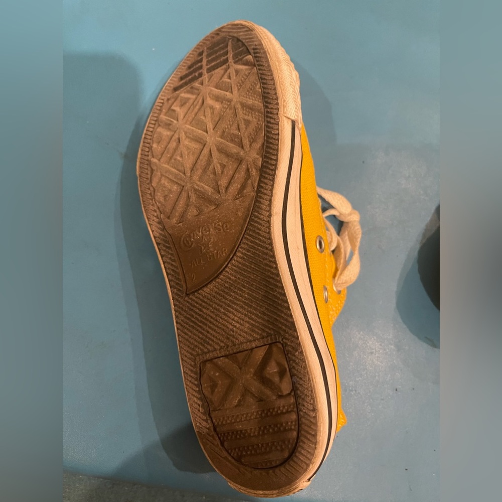 Converse Vintage All Star Yellow  size 2 - Picture 2 of 3